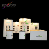 10FT алюминиевая рама Напряженность Ткань Всплывающее дисплей Tradeshow Booth Backdrop Banner Stand