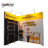 10X10FT L Форма Tradeshow Дисплей выставочного стенда Стенды с полкой