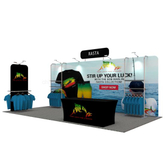 Алюминиевая подставка Stretch Trade Show Booth Выставка ткани Tension Заставку