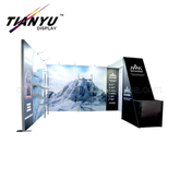 Алюминиевый Slatwall Дисплей Стенд, Стенд Space 10X10 с Полками / Крюками