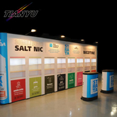Высокое качество Trade Show Экспонаты ткань Дисплей Стенд Стена с подсветкой Всплывающие