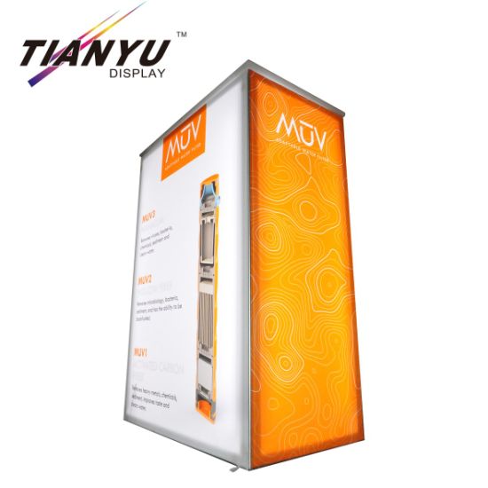 Tian Yu Do заказ выставочного стенда Дизайн, используемые в различных алюминиевых профилей ткани светодиодные Box