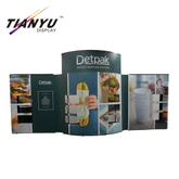 Free Design Популярные Trade Show Display, Всплывающие дисплей, Corved Всплывающее Stand
