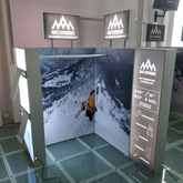 Customized горы снега ткани освещения Box 3x3m экспоната Дисплеи Trade Show System