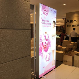 Сеть магазинов украшения Оптовая Photo Booth Double Side Магазин одежды Каркасно-Less LED Light Box