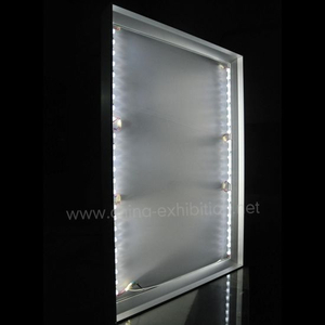 Двухсторонняя квадратной формы Совет алюминиевая рама Напряженность Light Box Photo Frame Реклама Light Box